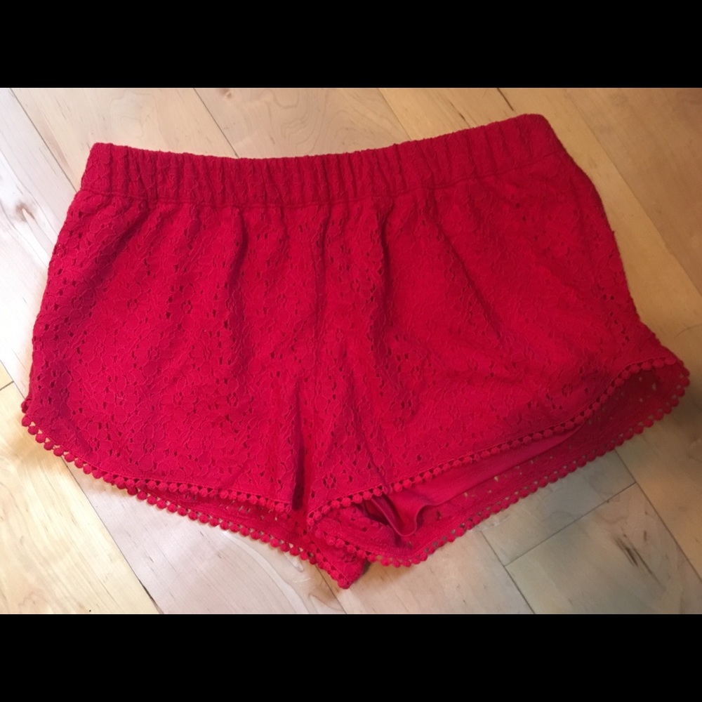 Red shorts
